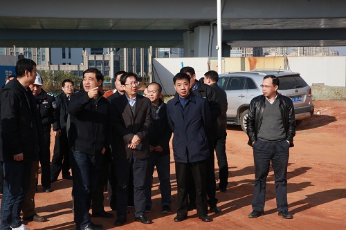 15756231847808744 副市长宋铀一行调研我司昌南大道、洪都大道快速路改造项目